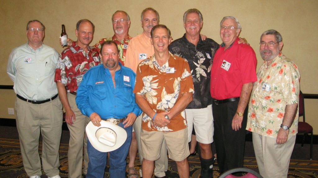 George Collins, Fred McCarty, Billy Jordan, Butch McWilliams, Tommy Thompson, Coach Wayne Williams, Joel Levy, Michael Varing, Gary Hammond