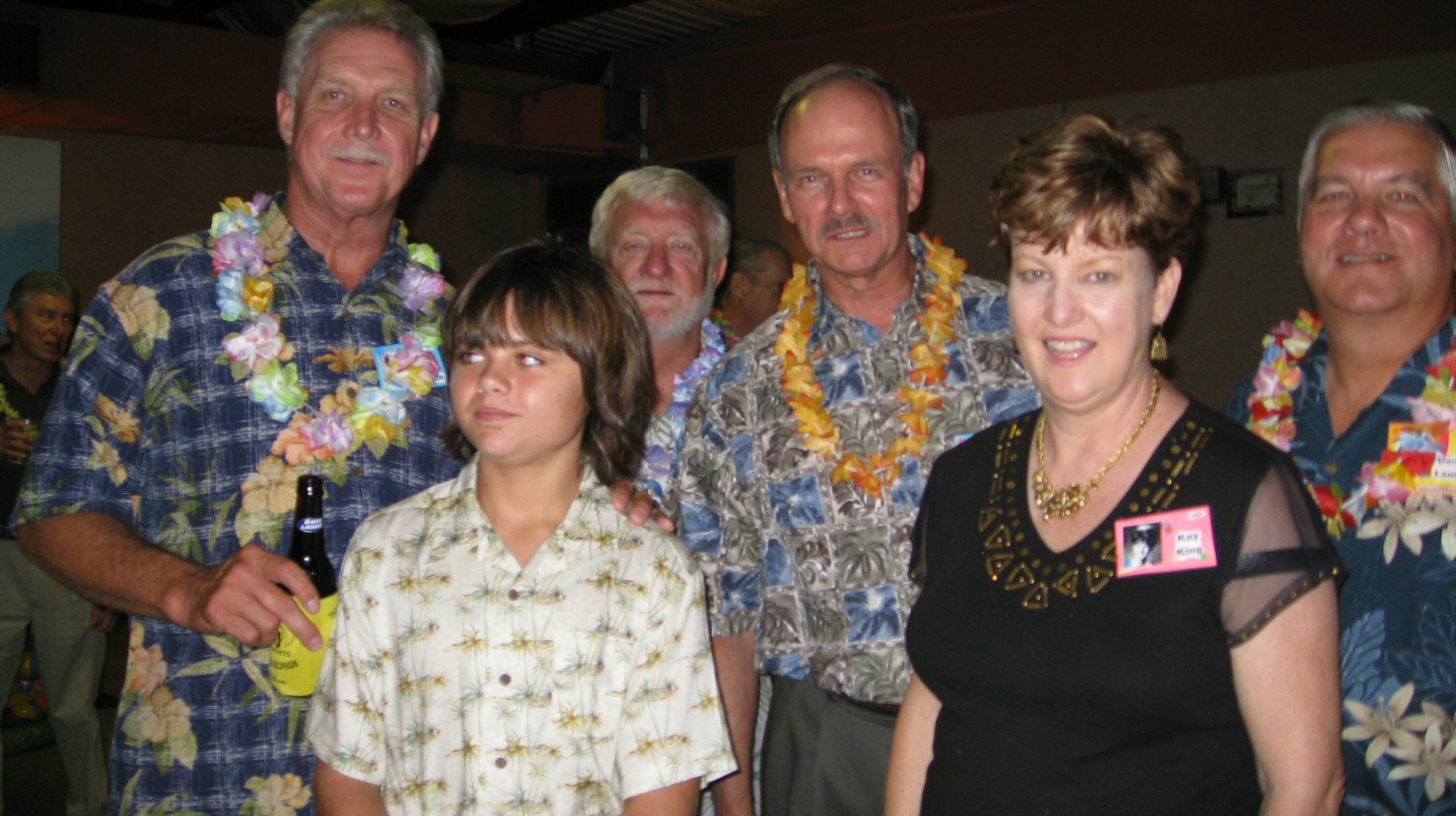 Tommy Thompson, J.J. Speake (son of deceased classmate Larry Speake), Jim Hubert, Fred McCarty, Kay King, Danny Landry