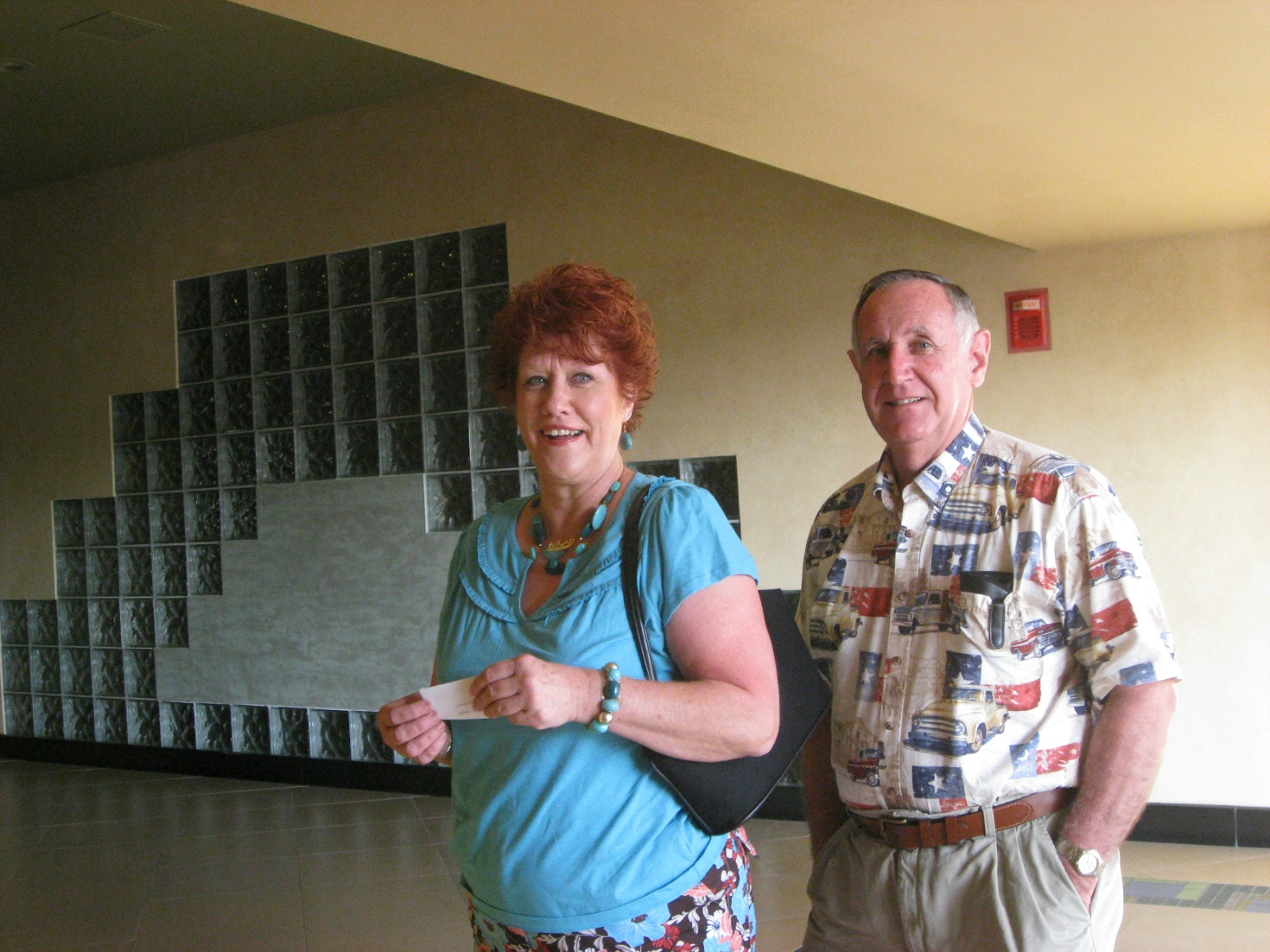 Diane Johnson and husband